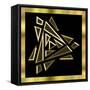 Black And Gold 9-Art Deco Designs-Framed Stretched Canvas