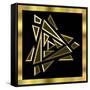 Black And Gold 9-Art Deco Designs-Framed Stretched Canvas