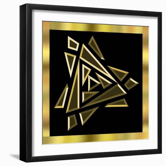 Black And Gold 9-Art Deco Designs-Framed Giclee Print