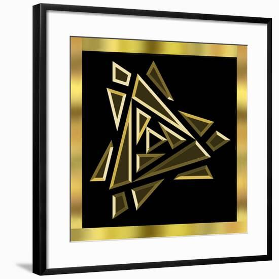 Black And Gold 9-Art Deco Designs-Framed Giclee Print