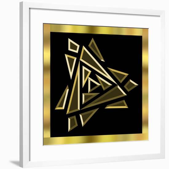 Black And Gold 9-Art Deco Designs-Framed Giclee Print