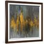 Black and Gold Abstract-Danhui Nai-Framed Art Print