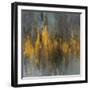 Black and Gold Abstract-Danhui Nai-Framed Art Print