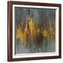 Black and Gold Abstract-Danhui Nai-Framed Art Print