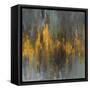 Black and Gold Abstract-Danhui Nai-Framed Stretched Canvas