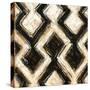 Black and Gold Geometric III Crop-Shirley Novak-Stretched Canvas