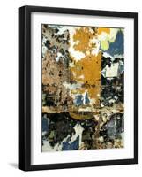 Black and Gold Layers-Jenny Kraft-Framed Art Print