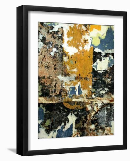 Black and Gold Layers-Jenny Kraft-Framed Art Print