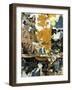 Black and Gold Layers-Jenny Kraft-Framed Art Print