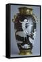 Black and Gold Vase, Pate-Sur-Pate Series-null-Framed Stretched Canvas