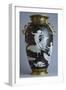 Black and Gold Vase, Pate-Sur-Pate Series-null-Framed Giclee Print