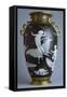 Black and Gold Vase, Pate-Sur-Pate Series-null-Framed Stretched Canvas