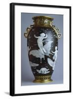 Black and Gold Vase, Pate-Sur-Pate Series-null-Framed Giclee Print