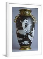 Black and Gold Vase, Pate-Sur-Pate Series-null-Framed Giclee Print