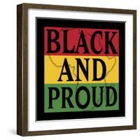 Black and Proud 1-Marcus Prime-Framed Art Print