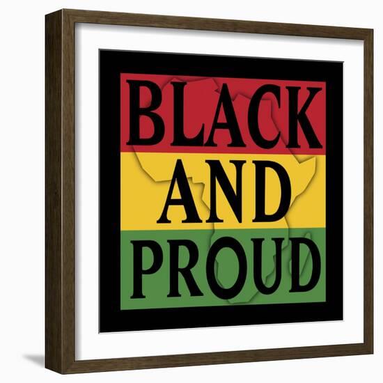 Black and Proud 1-Marcus Prime-Framed Art Print