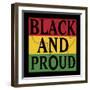 Black and Proud 1-Marcus Prime-Framed Art Print