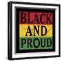 Black and Proud 1-Marcus Prime-Framed Art Print