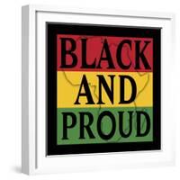 Black and Proud 1-Marcus Prime-Framed Art Print