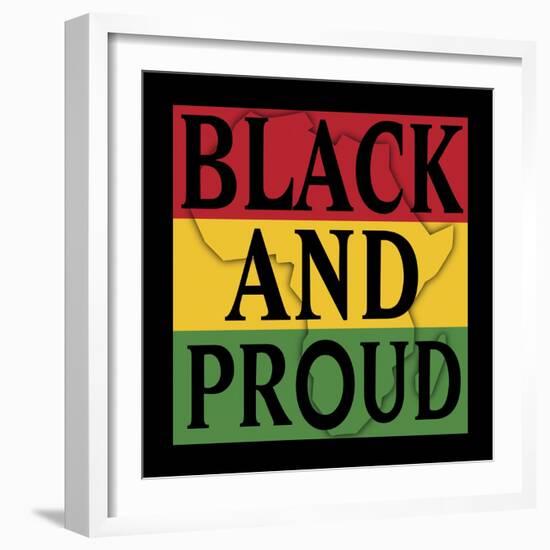 Black and Proud 1-Marcus Prime-Framed Art Print