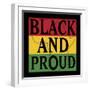 Black and Proud 1-Marcus Prime-Framed Art Print