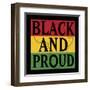 Black and Proud 1-Marcus Prime-Framed Art Print