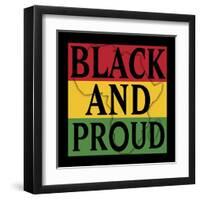 Black and Proud 1-Marcus Prime-Framed Art Print