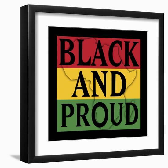 Black and Proud 1-Marcus Prime-Framed Art Print