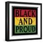 Black and Proud 1-Marcus Prime-Framed Art Print