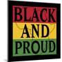 Black and Proud 1-Marcus Prime-Mounted Art Print