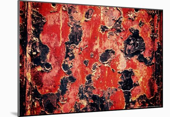 Black and Red Rust-null-Mounted Poster