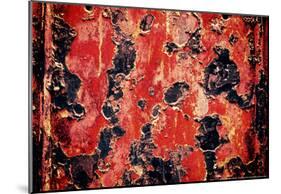 Black and Red Rust-null-Mounted Poster