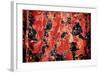 Black and Red Rust-null-Framed Photo