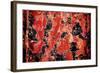 Black and Red Rust-null-Framed Photo