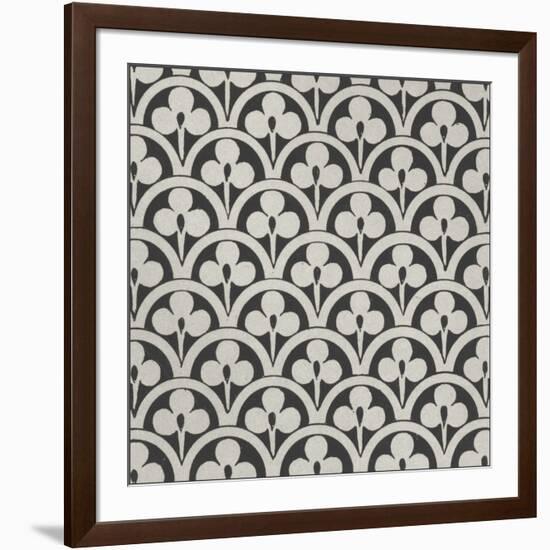 Black and Tan Tile I-Vision Studio-Framed Art Print