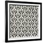 Black and Tan Tile I-Vision Studio-Framed Art Print