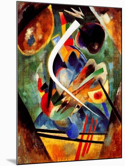 Black and Violet Composition, 1920-Wassily Kandinsky-Mounted Giclee Print