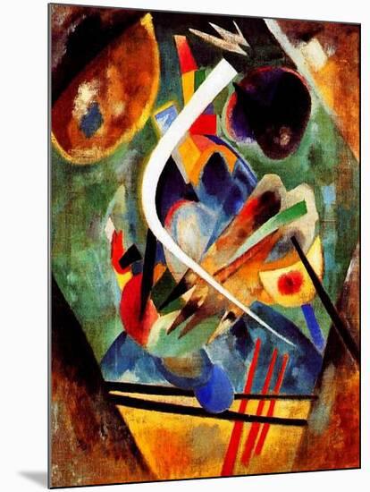 Black and Violet Composition, 1920-Wassily Kandinsky-Mounted Giclee Print