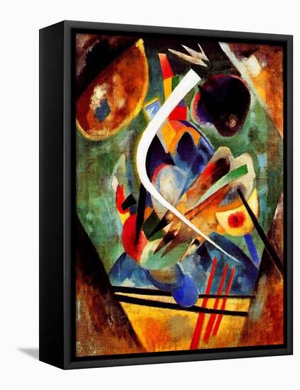 Black and Violet Composition, 1920-Wassily Kandinsky-Framed Stretched Canvas