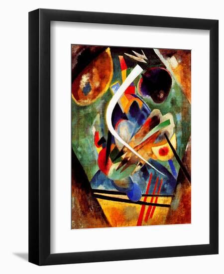 Black and Violet Composition, 1920-Wassily Kandinsky-Framed Premium Giclee Print