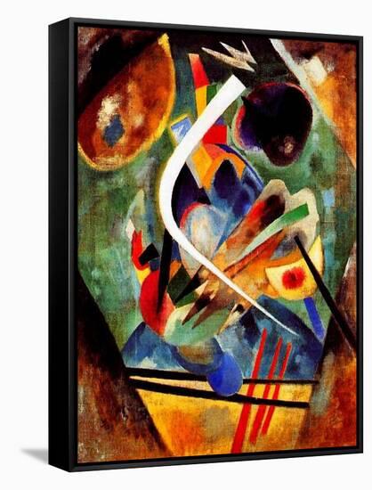 Black and Violet Composition, 1920-Wassily Kandinsky-Framed Stretched Canvas
