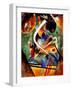 Black and Violet Composition, 1920-Wassily Kandinsky-Framed Giclee Print