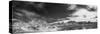 Black and White, 180 Degree Panorama of Badlands National Park-Wollwerth Imagery-Stretched Canvas