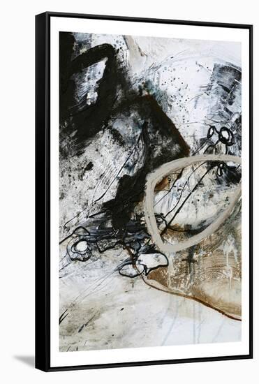 Black and White 2-Design Fabrikken-Framed Stretched Canvas