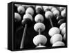 Black And White Abacus-mrvalography-Framed Stretched Canvas