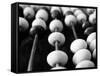 Black And White Abacus-mrvalography-Framed Stretched Canvas