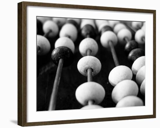 Black And White Abacus-mrvalography-Framed Photographic Print