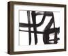 Black and White Abstract Painting 2-Jaime Derringer-Framed Premium Giclee Print