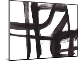 Black and White Abstract Painting 2-Jaime Derringer-Mounted Premium Giclee Print