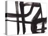 Black and White Abstract Painting 2-Jaime Derringer-Stretched Canvas
